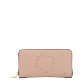 Stella McCartney Logo Detailed Zip-Up Wallet