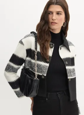 Striped Cropped Jacket