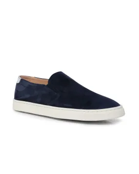 Suede Slip-On Sneaker in Blue