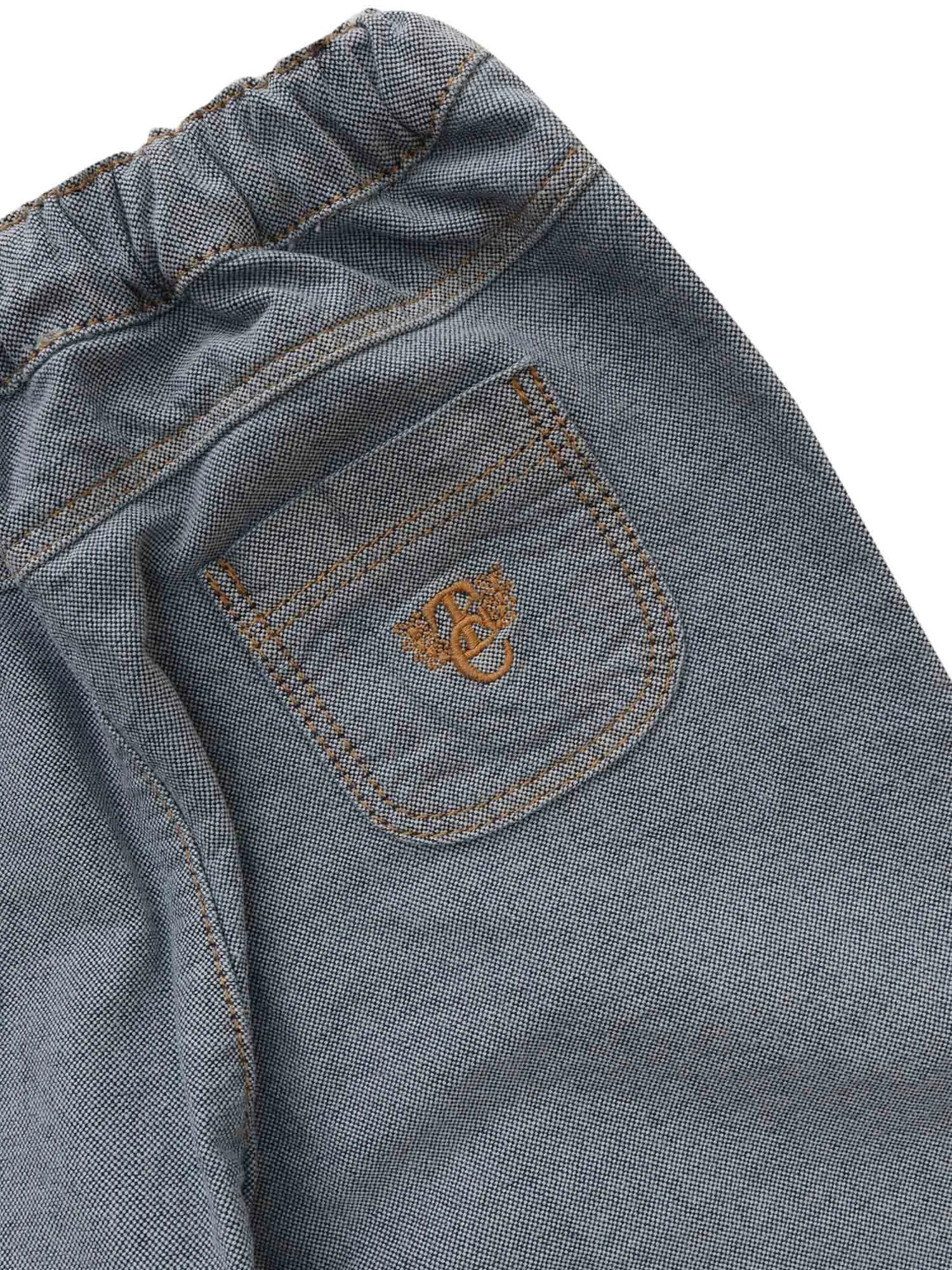 Tartine et Chocolat Straight Leg Logo Embroidered Jeans