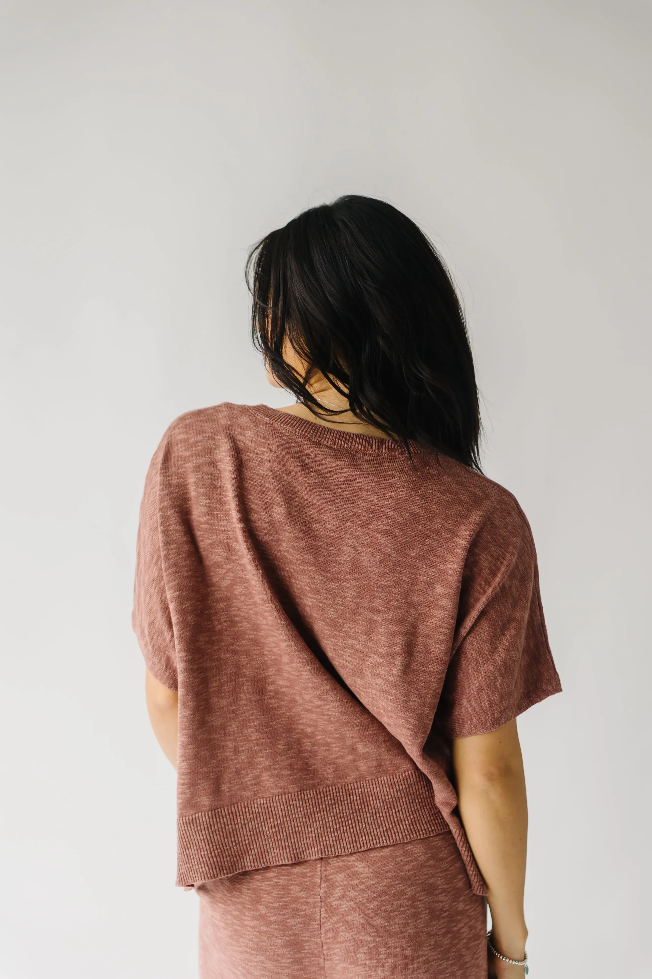 The Arrington Relaxed Sweater Set in Rust