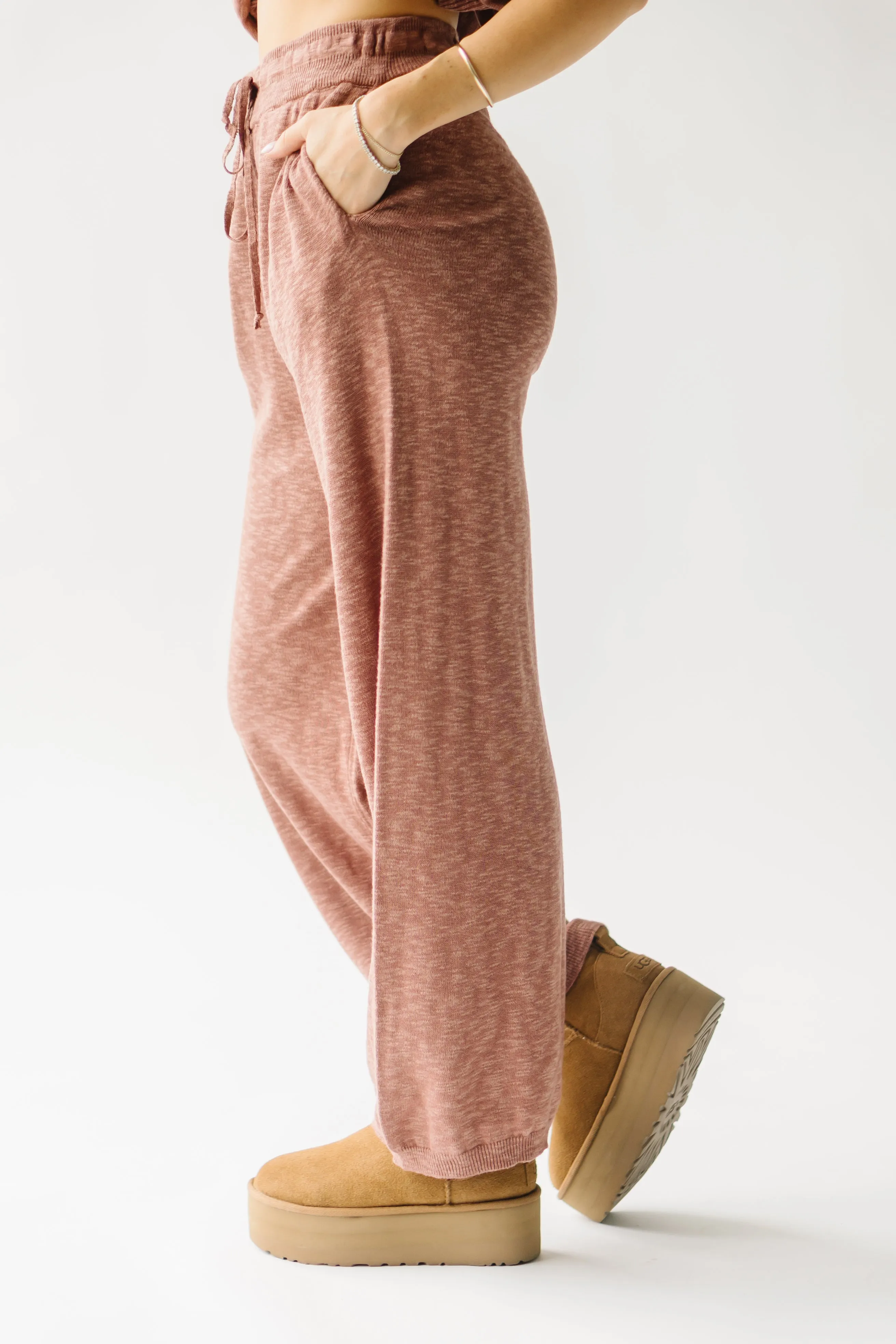 The Arrington Relaxed Sweater Set in Rust