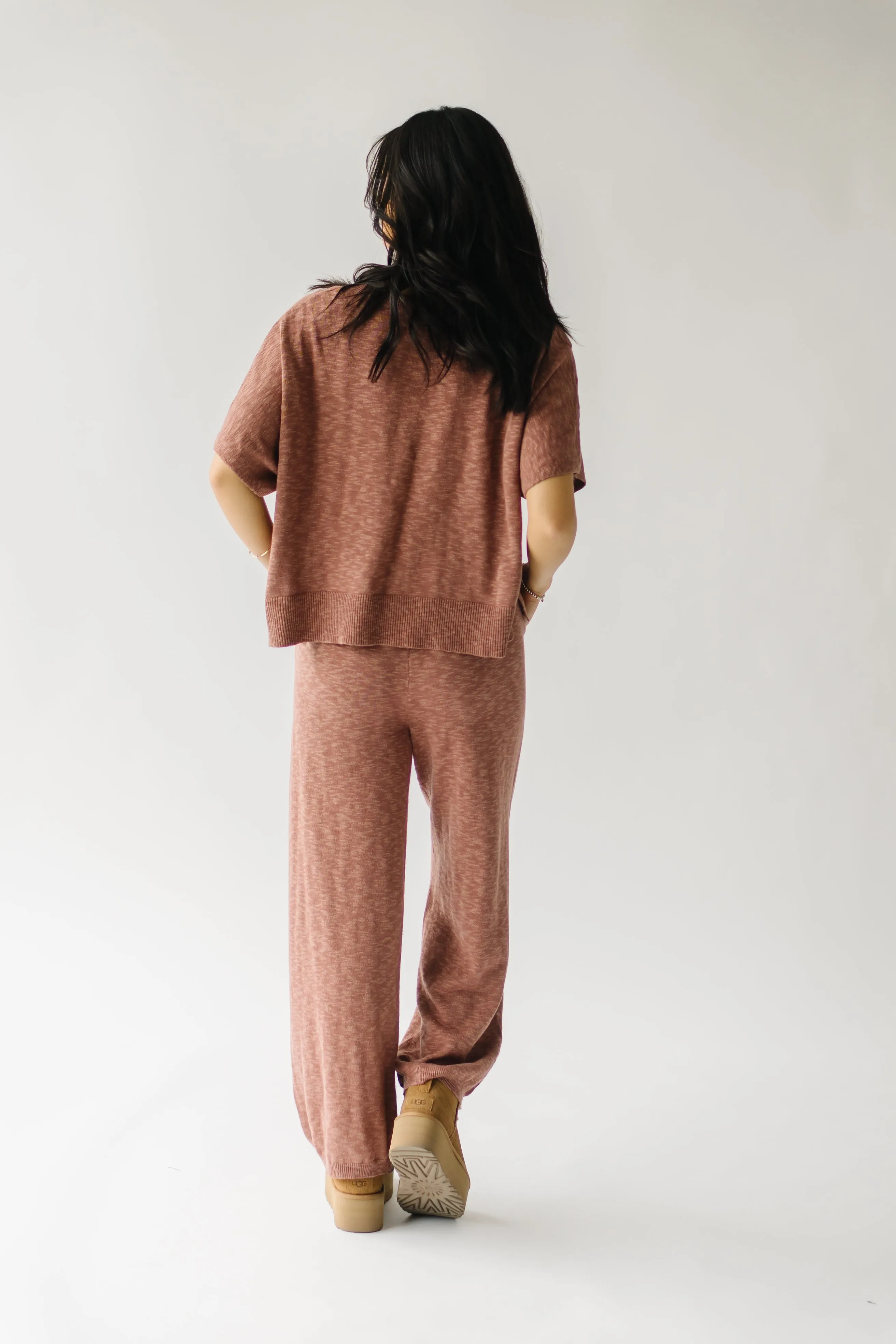 The Arrington Relaxed Sweater Set in Rust