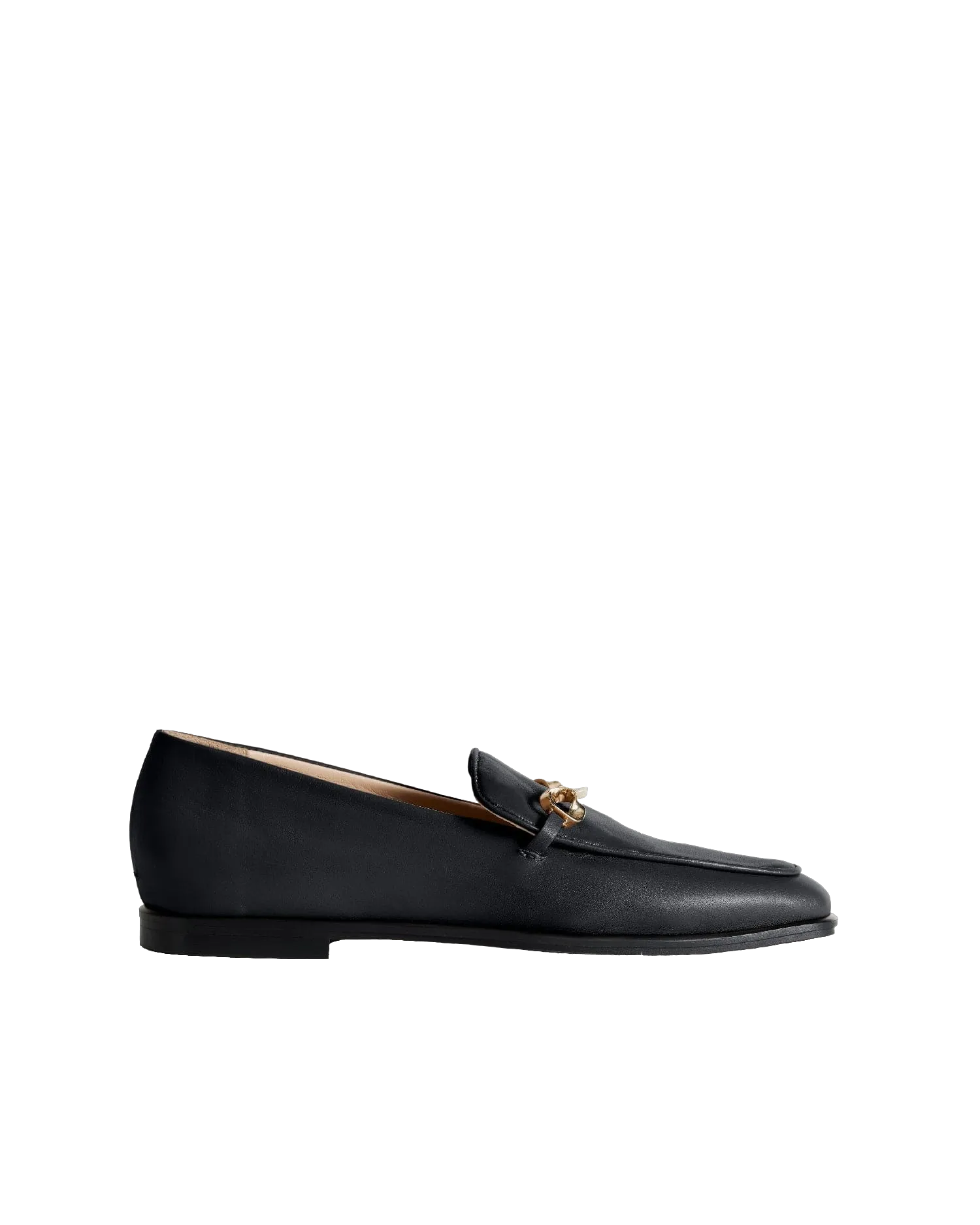 The Modern Moccasin - Black with hardware