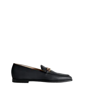 The Modern Moccasin - Black with hardware