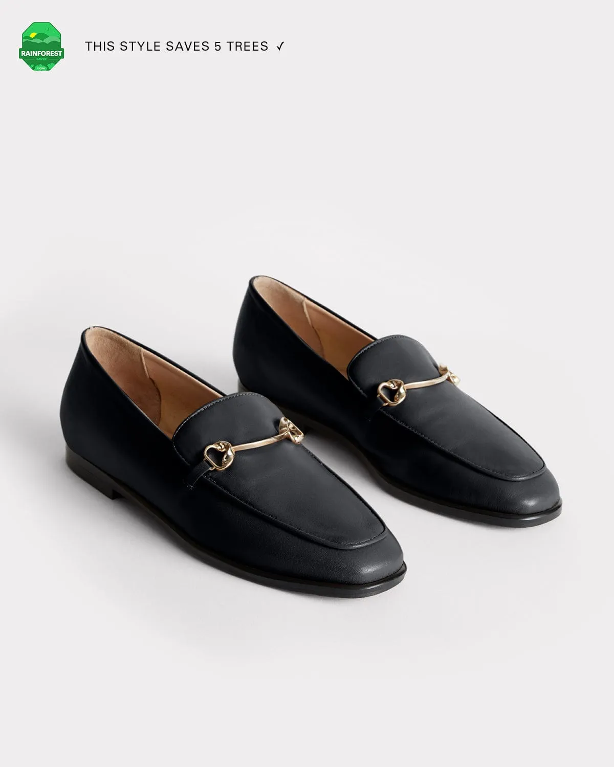 The Modern Moccasin - Black with hardware