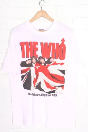 The Who 1989 'The Kids Are Alright' Tour Single Stitch Tee USA Made (L)