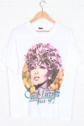 Tina Turner x Cyndi Lauper 1997 Tour Front Back T-Shirt USA Made (XL)