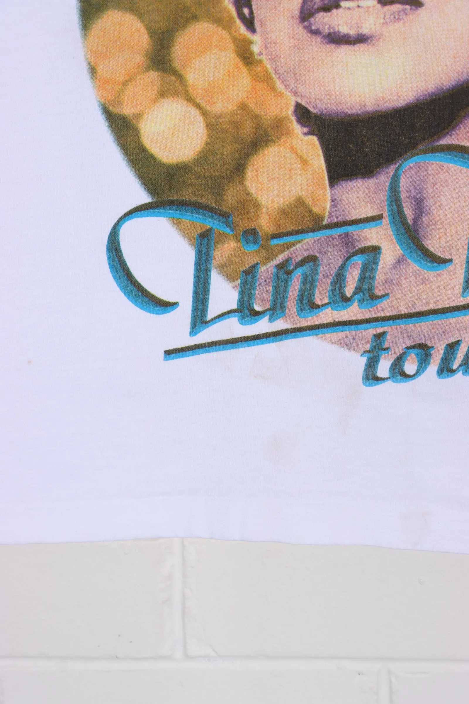 Tina Turner x Cyndi Lauper 1997 Tour Front Back T-Shirt USA Made (XL)