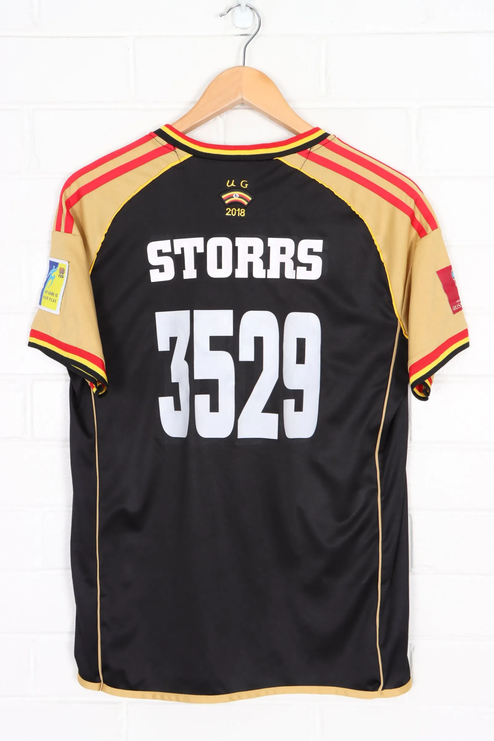 Uganda National Football Team #3529 'Storrs' Soccer Jersey (S-M)