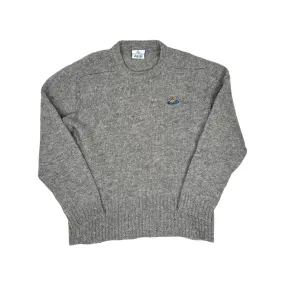 VIVIENNE WESTWOOD MAN ORB SWEATER - LIGHT GREY