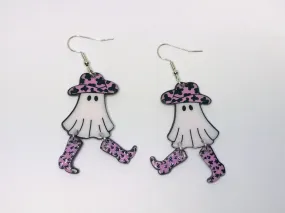 Western Cowboy Ghost Earrings