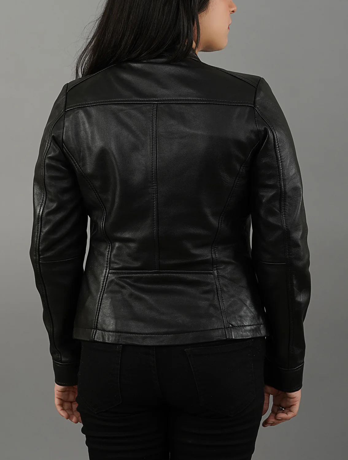 Women Quilted Leather Jacket | Women Patterned jacket