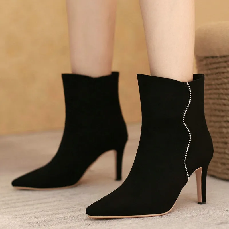 Women's Fashion Comfort Elegant Sexy Thin High Heel Ankle Boots