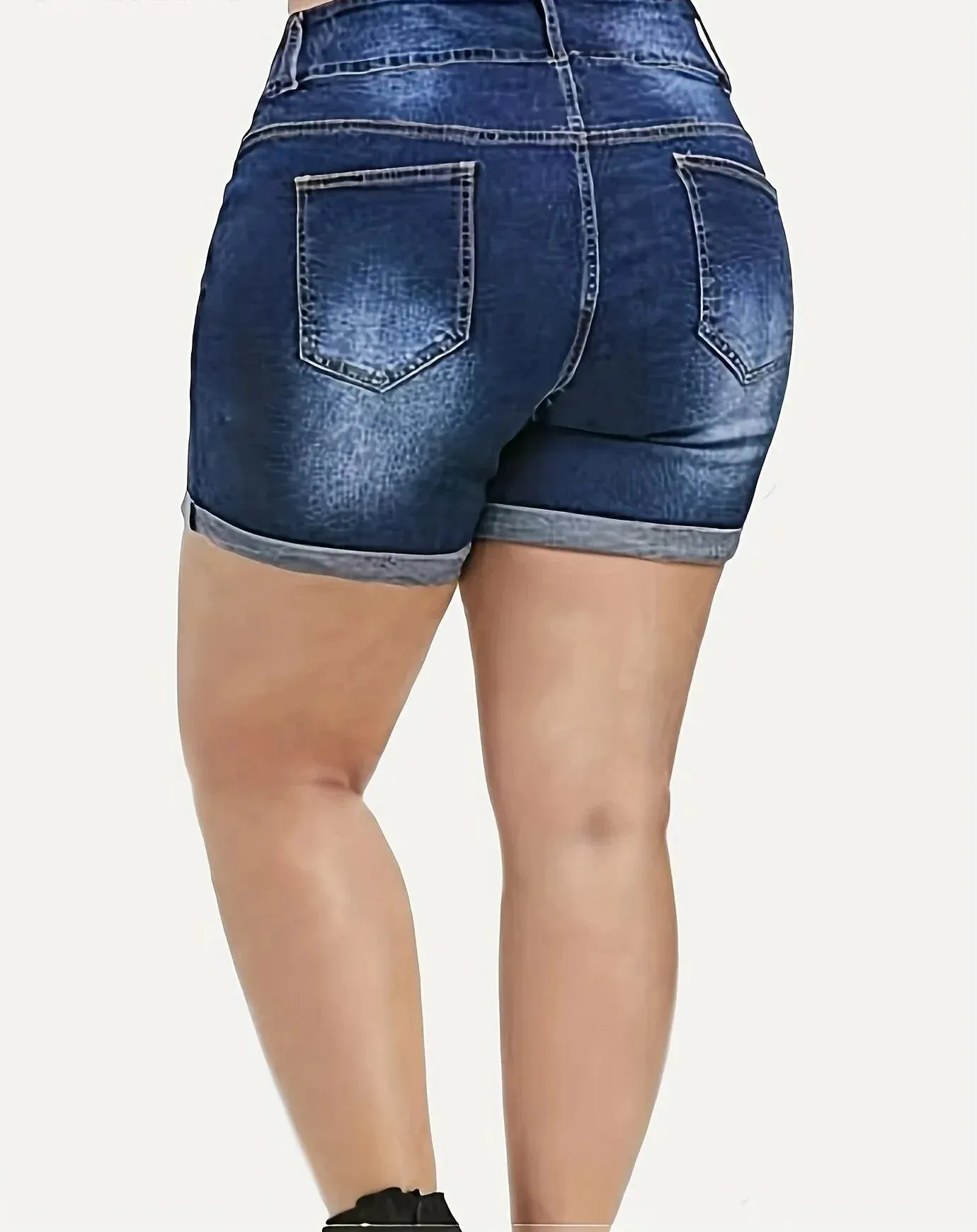 Women's Streetwear Summer Korean Casual Ripped Denim Shorts