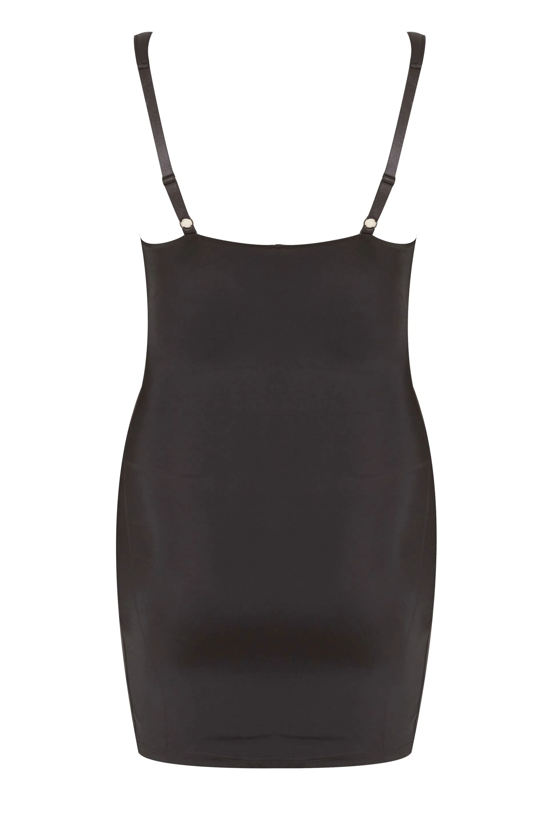 YOURS Curve Black Control Underbra Slip Dress