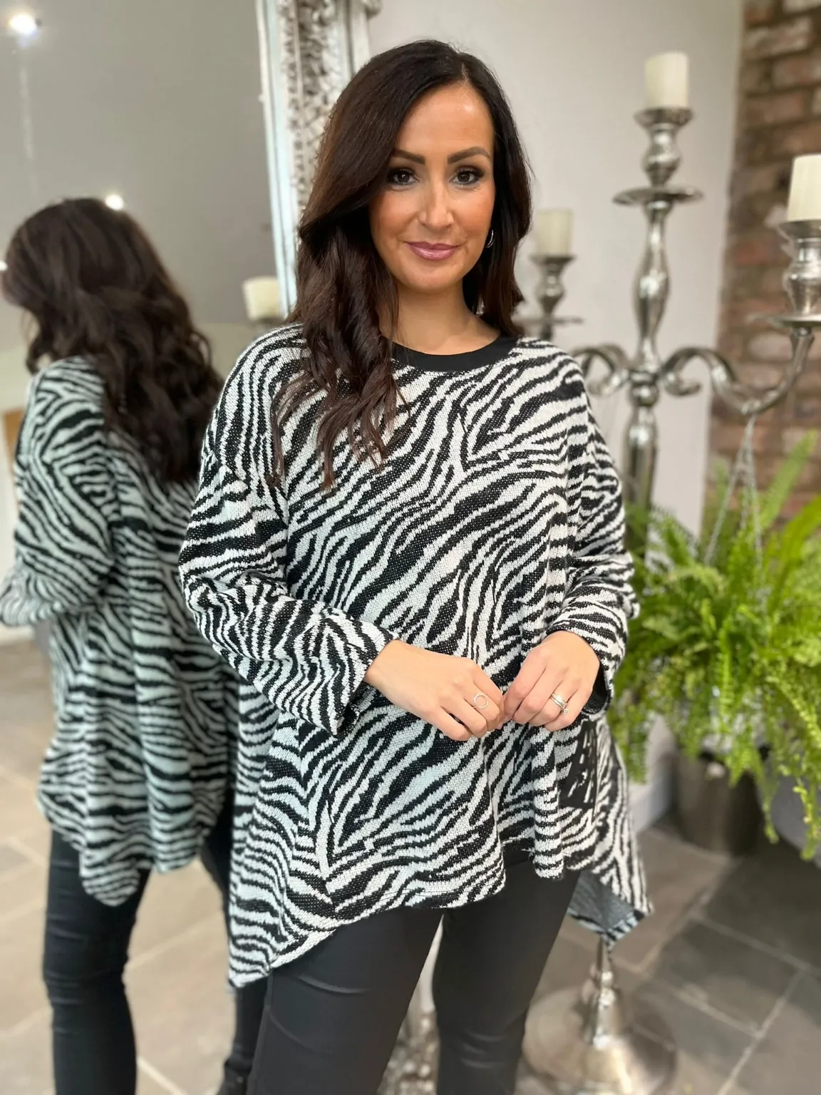 Zebra Longline Top Campbell